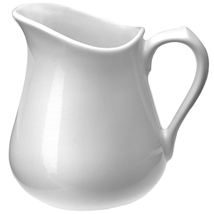 Молочник;фарфор;150мл;D=75,H=85,L=90мм;белый