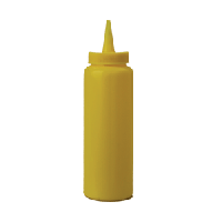 Емкость для соусов;пластик;230мл;D=50,H=175мм;желт.