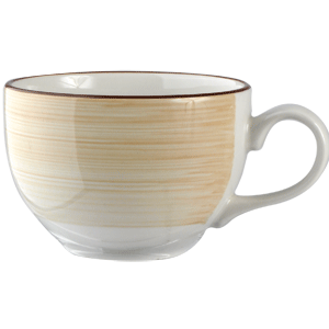 Чашка чайная «Чино»;фарфор;227мл;D=9,H=6,L=12см;белый,бежев.