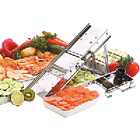 Мандолина (овощерезка) проф.;металл,пластик;,H=410,L=115,B=45мм;металлич.,черный