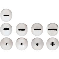 Набор кондитерских насадок[9шт];сталь нерж.;D=18,H=27,L=115,B=60мм;металлич.