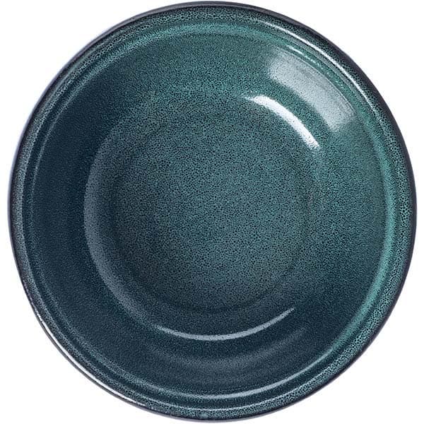 Салатник «Млечный путь изумрудный»;фарфор;300мл;D=13см;изумруд.,черный