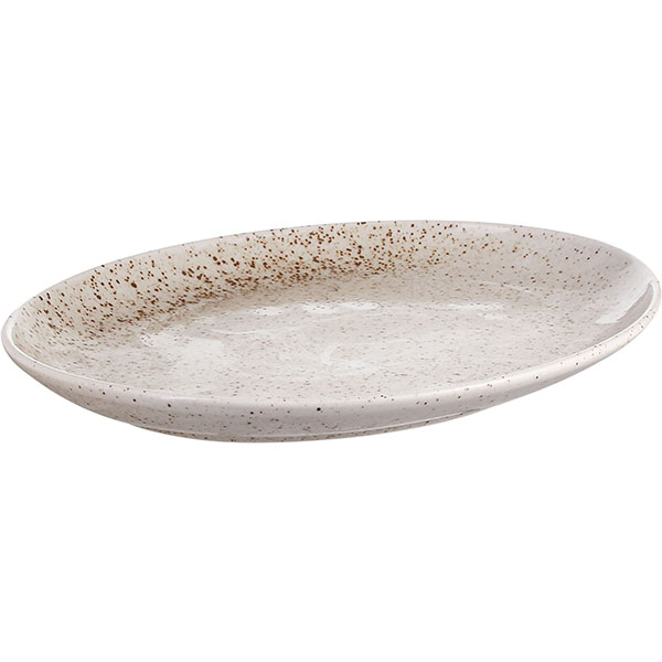 Блюдо «Лайфстиль» овальное;фарфор;,L=28см;песочн.
