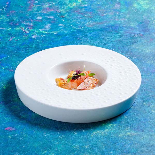 Тарелка глубокая «Минерал»;фарфор;D=23,7см;белый