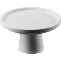 Подставка для торта;фарфор;D=12,H=6см;белый,глянц.