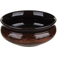 Тарелка глубокая «Скифская»;керамика;0,8л;D=16,H=7см;коричнев.