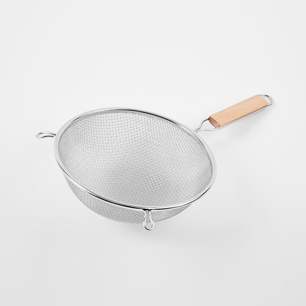 Сито с ручкой;сталь нерж.,дерево;D=210,L=375,B=85мм