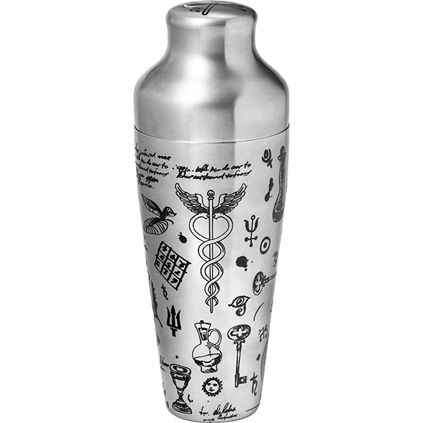 Шейкер европейский «Хроно Алкеми»;сталь нерж.;0,55л;D=95,H=225мм;серебрист.