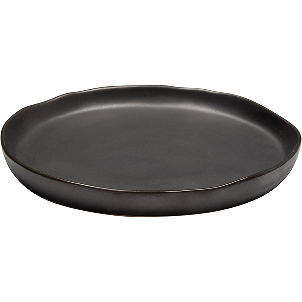 Тарелка «Шейд»;керамика;D=260,H=15мм;черный