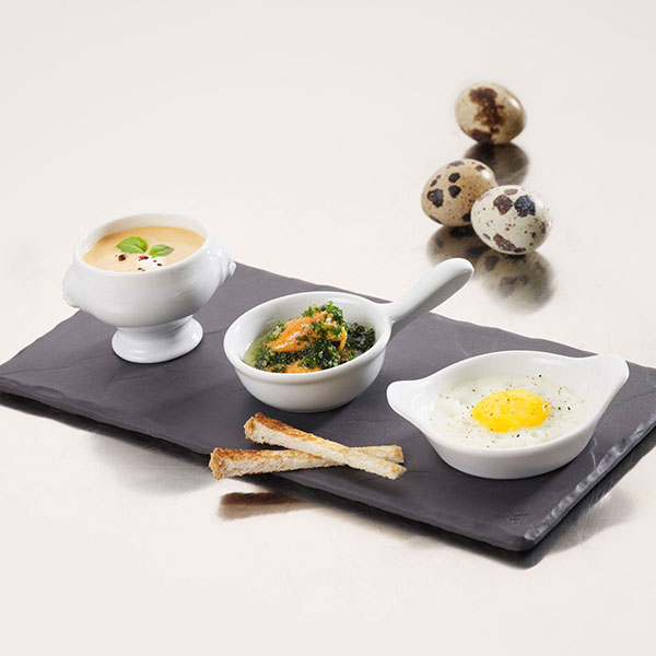 Чашка бульонная «Лион» для комплимента;фарфор;50мл;D=55,H=45,L=70мм;белый