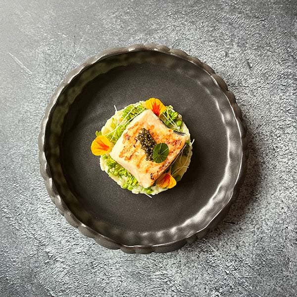 Тарелка «Ро Дизайн Бай Кевала» с бортом;керамика;D=245,H=55мм;черный