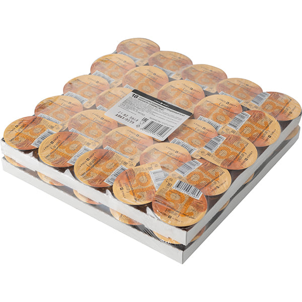 Сироп «Карамель» ароматизированный порционный Pinch&Drop на подложке[50шт];поливинилхл.;15мл;D=45,H=