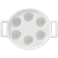 Блюдо для улиток «Бель Кузин»;фарфор;,H=45,L=180,B=122мм;белый