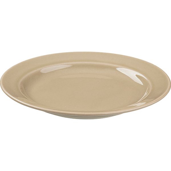 Тарелка «Акварель» Принц мелкая;фарфор;D=175,H=22мм;бежев.