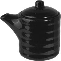 Соусник-бутылка «Кунстверк»;фарфор;150мл;D=65,H=89мм;черный