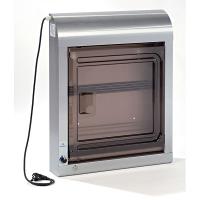 Шкаф для обеззараживания ножей, 10 шт., с замком;сталь нерж.;,H=73,8,L=58,7,B=13,6см;18вт;серебрист.