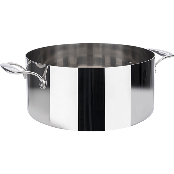 Мармит-кастрюля;сталь нерж.,стекло;4л;D=30,5,H=17,5см;серебрист.