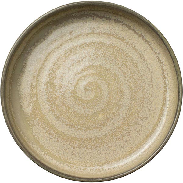 Салатник «Аврора Революшн Гранит»;фарфор;270мл;D=135,H=35мм;бежев.,коричнев.