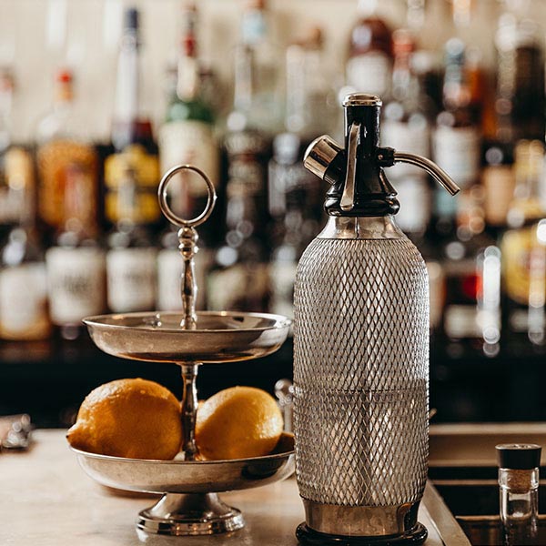 Сифон для содовой «Содамэйкер»;сталь нерж.,пластик;1л;,H=35см;прозр.