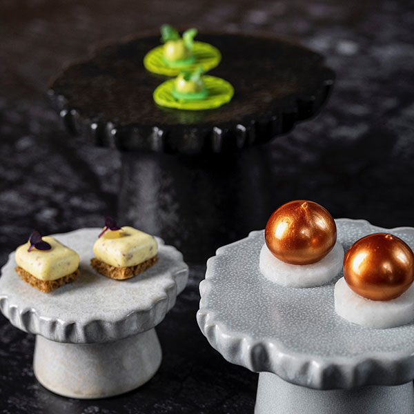 Подставка для комплимента «Ро Дизайн Бай Кевала»;керамика;D=15,H=9см;черный