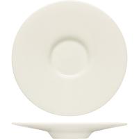 Блюдце «Пьюрити»;эко-кост. фарф.;D=135/42,H=18мм;белый