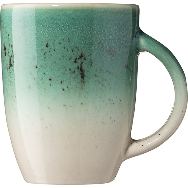 Кружка «Эрбосо Реативо»;фарфор;300мл;D=80,H=105мм;изумруд.,бежев. Кружка «Эрбосо Реативо»;фарфор;300мл;D=80,H=105мм;изумруд.,бежев.