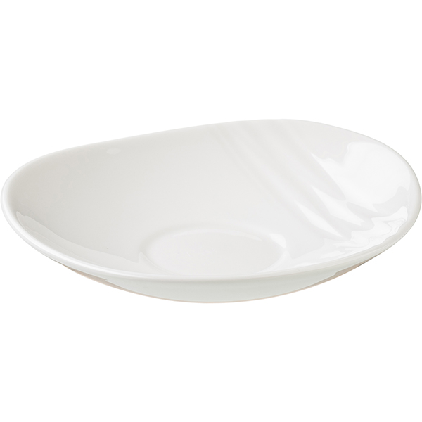 Блюдце «Органикс»;фарфор;D=150,H=25мм;белый