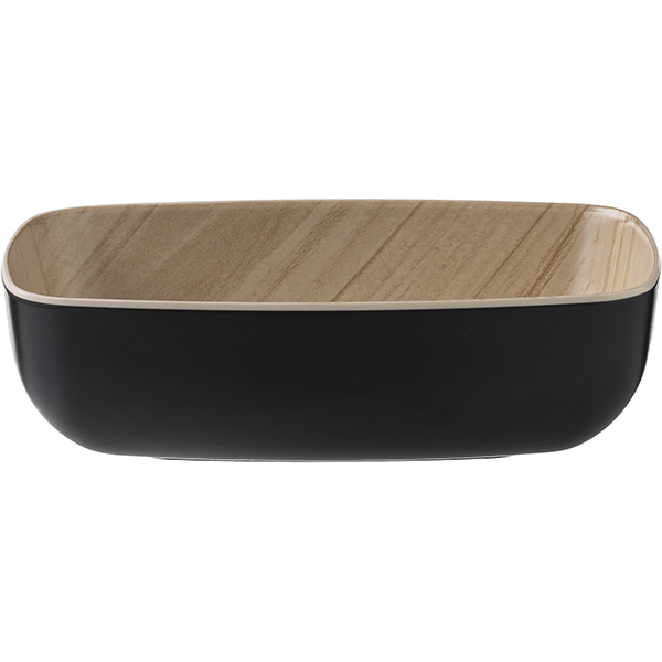 Салатник GN1/9;пластик;0,5л;,H=55,L=176,B=108мм;черный,бежев.