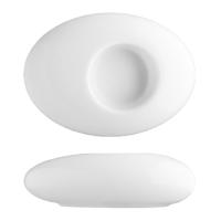 Подсвечник «Экселенси»;фарфор;,H=38,L=170,B=86мм;белый