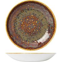 Салатник «Везувиус Амбер»;фарфор;0,65л;D=21,5см;амбер