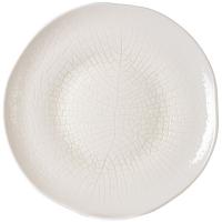 Тарелка «Кайла Акация» мелкая;фарфор;D=23см;белый