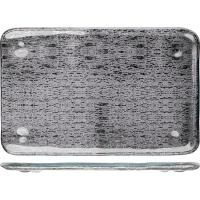 Блюдо для суши;стекло;,L=22,5,B=14,5см;серый