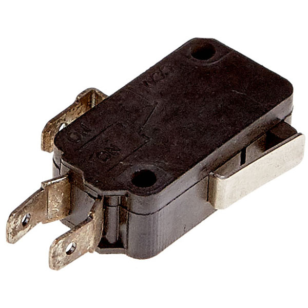 Микровыключатель;пластик;,H=10,L=40,B=15мм;черный,металлич.