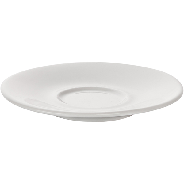 Блюдце «Паула»;фарфор;D=13,H=1см;белый