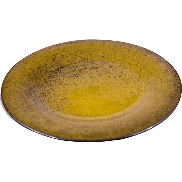 Тарелка «Млечный путь салатовый»;фарфор;D=20,H=2см;салатов.,черный