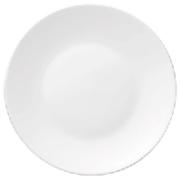 Тарелка «Джейд» мелкая;кост.фарф.;D=20,H=2см;белый