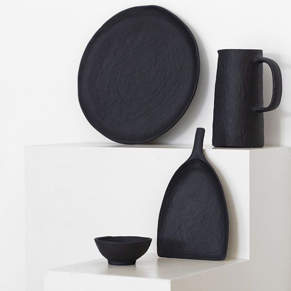 Блюдо для подачи «Уайли» в форме лопаты;керамика;,H=25,L=185,B=145мм;черный,матовый