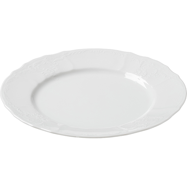 Тарелка «Бернадотт» мелкая;фарфор;D=25см;белый