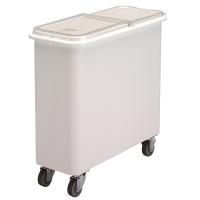 Контейнер для хранения сыпучих продуктов на колесах;поликарбонат;102л;,H=72,5,L=76,5,B=33см;белый