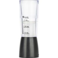 Джиггер 30/45 мл с делениями;пластик;D=40,H=114мм;черный,прозр.