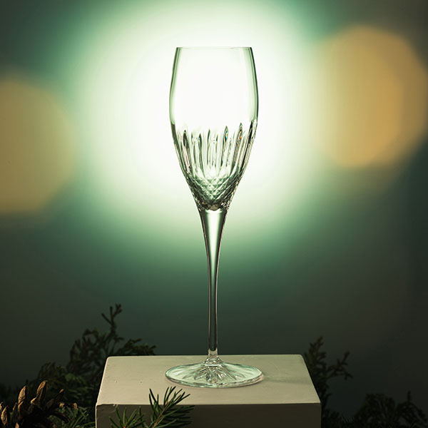 Бокал-флюте «Диамант»;хр.стекло;220мл;D=70,H=236мм;прозр.