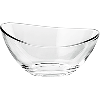 Салатник «Папайя»;стекло;0,66л;D=16,H=8см;прозр.