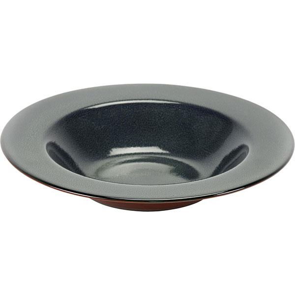 Тарелка глубокая;керамика;D=273,H=53мм;синий,коричнев.