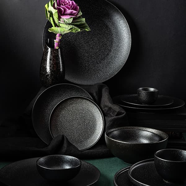 Соусник «Кунстверк Блэк»;фарфор;50мл;D=6,H=4см;черный