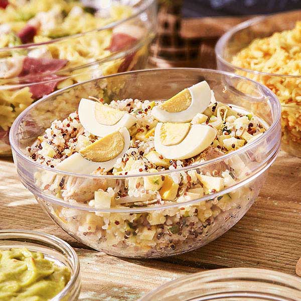 Салатник «Эмпайлэбл»;стекло;450мл;D=14,H=7см;прозр.