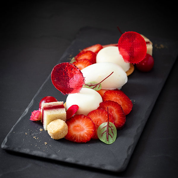 Блюдо для подачи «Базальт»;керамика;,L=25,B=12см;черный,матовый