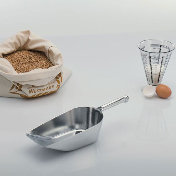 Совок для муки «Хигиа»;алюмин.;1,1л;,L=34,7,B=11,8см;серебрист.