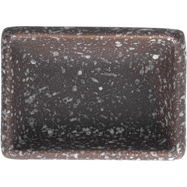 Соусник «Кунстверк»;керамика;,L=85,B=60мм;матовый,черный