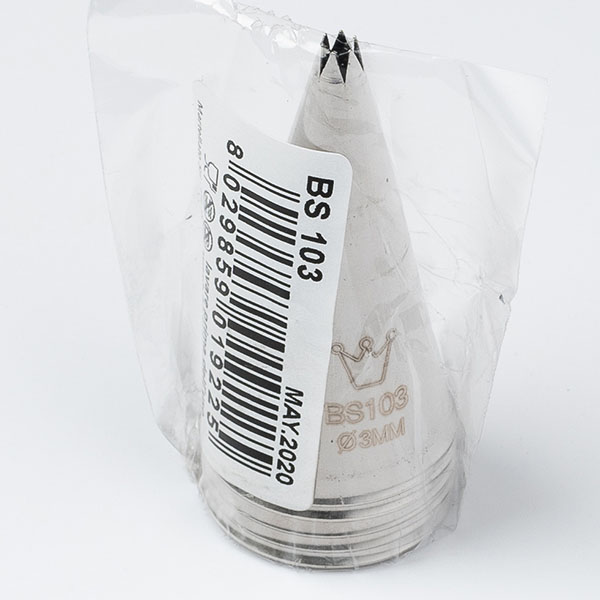 Насадка кондитерская «Открытая звезда»[5шт];сталь нерж.;D=25/3,H=50мм