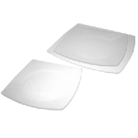 Тарелка «Тон»;стекло;,L=27,B=27см;прозр.